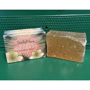 Stella Mare 6oz Guava Coconut Soap Bar Handmade In USA, Rare Find